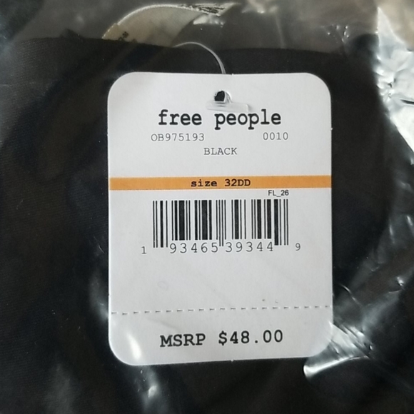 NWT Free People Ari Underwire Bra-color Black multiple sizes - Picture 12 of 13